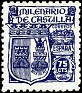 Spain 1944 Millennium Of Castile 75 CTS Blue Edifil 976